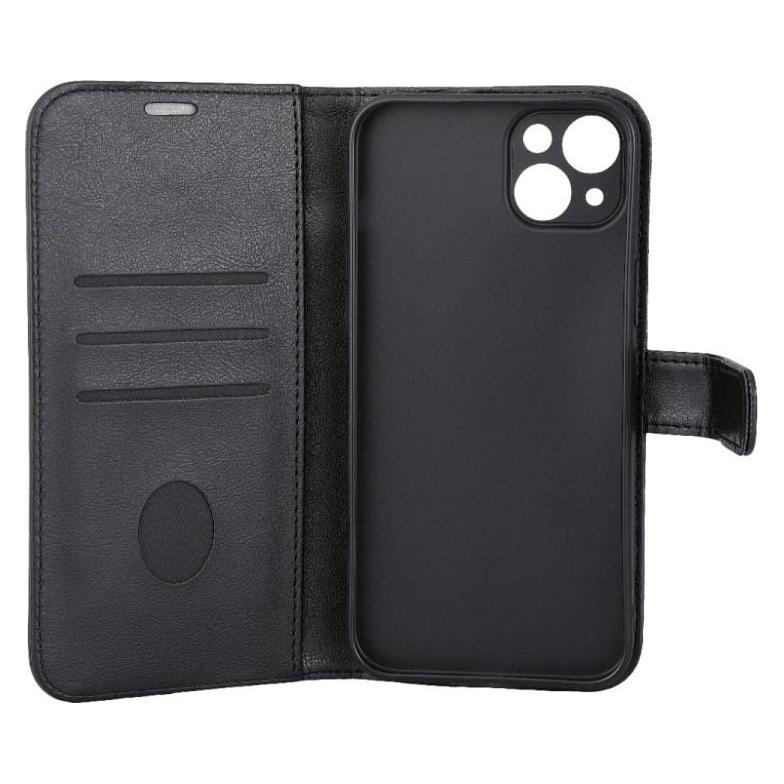Radicover Radiation Protection Wallet Vegan Leather iPhone 15 PLUS Flipcover Black PU (Apple iPhone 15 Plus) (587106)