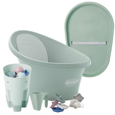 Shnuggle Baby Bath and Accessories Bundle with Changing Mat