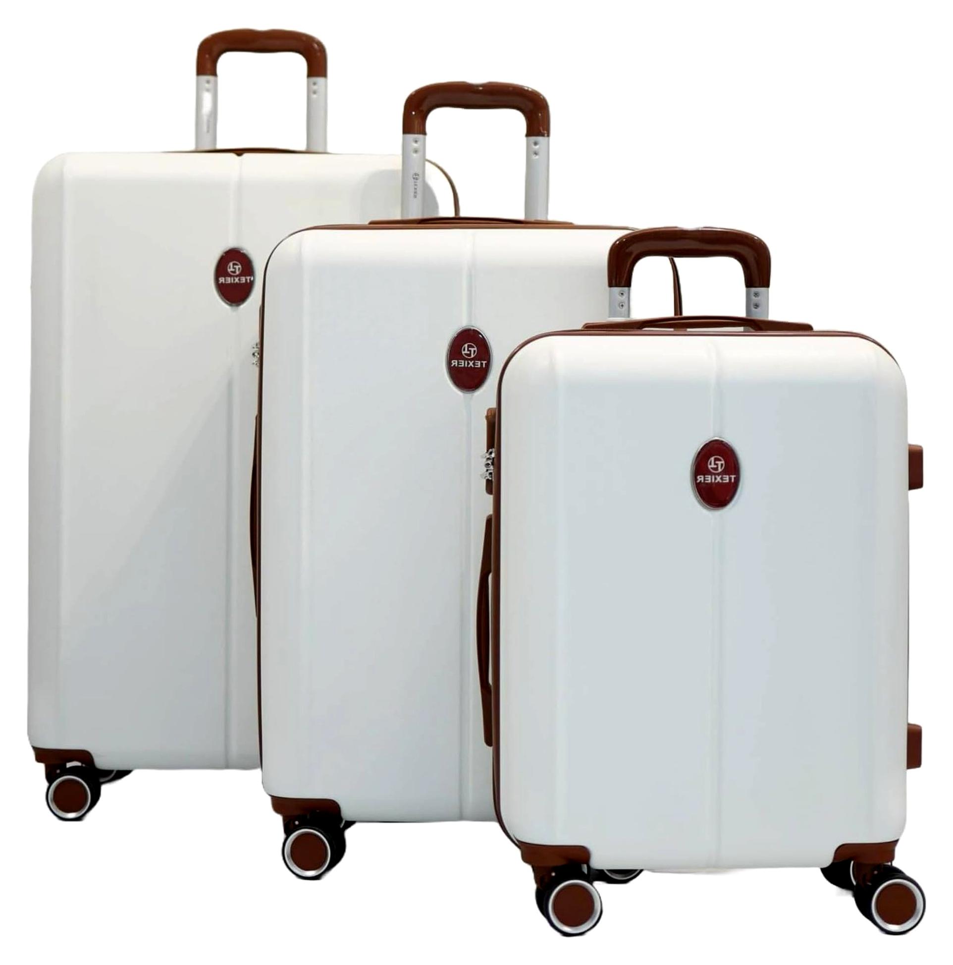 Texier Koffer-Set, 3-teilig, 41, 64 und 96 l, Creme
