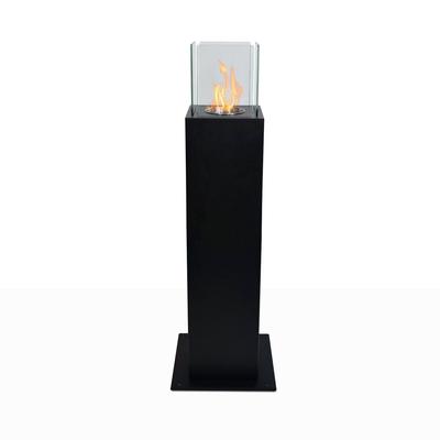 Divina Fire Capri 110 Schwarzer Bioethanol-Gartenkamin für den Außenbereich
