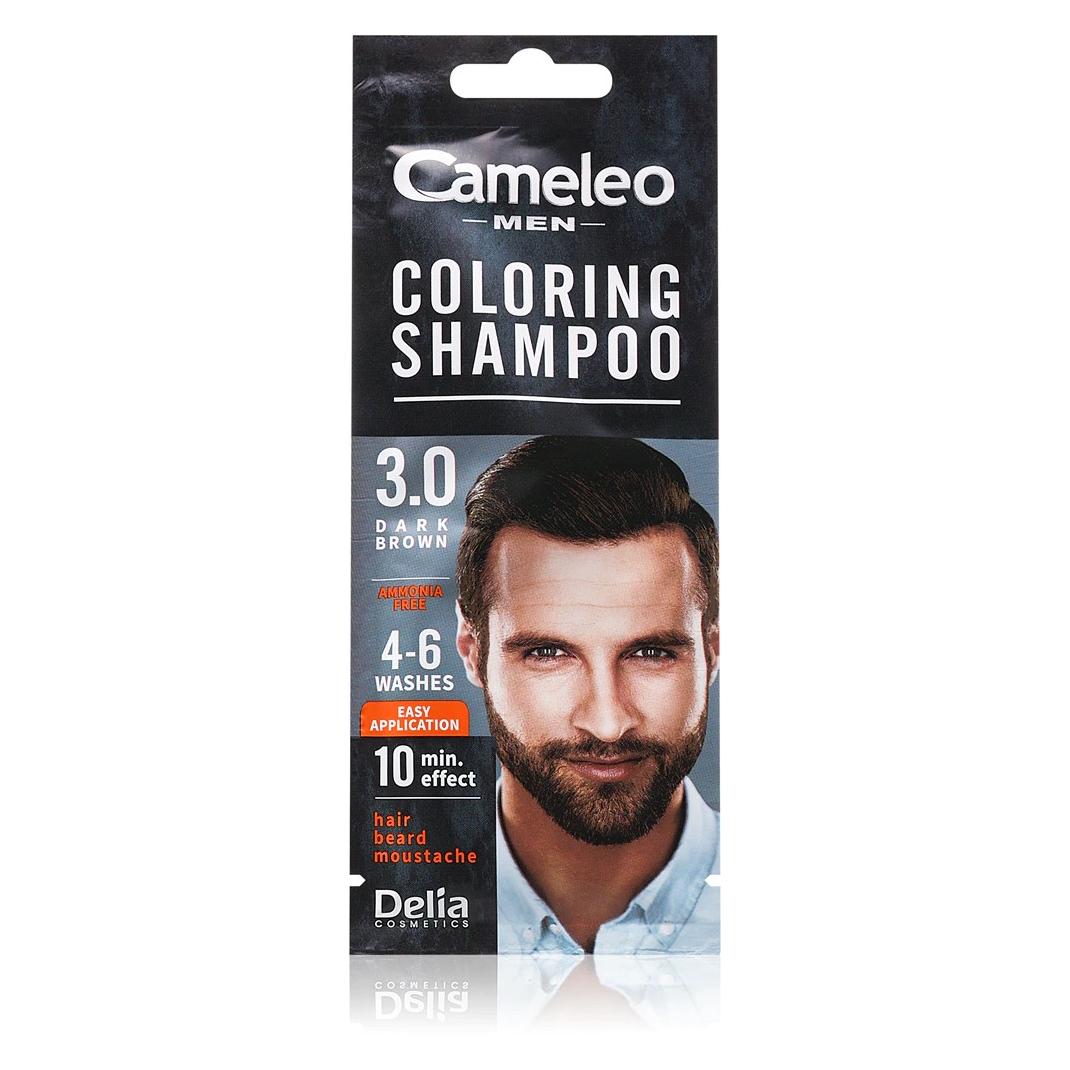 Cameleo Men Coloring Shampoo Dunkelbraunes Haar Bart Schnurrbart Sichtbare Farbe in 10 Minuten (46360541)