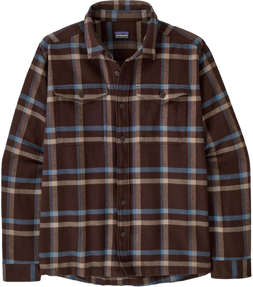 Patagonia  - Fjord Flannel Crossing Den Brown - S - Chemise