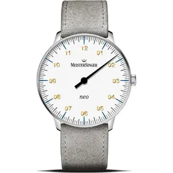 Meistersinger New Vintage Neo NES901G - weiß,grau - 36mm