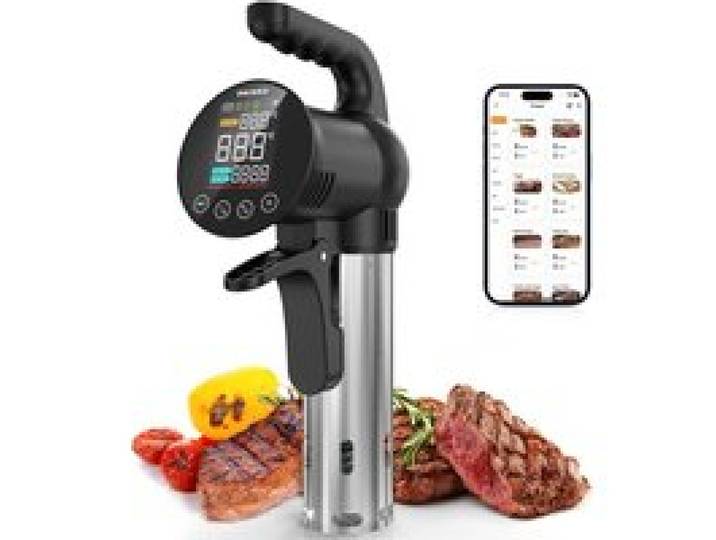 INKBIRD Cuiseur Sous Vide Portable Thermoplongeur Cuisson Sous Vide SSV-102-W WIFI 1000W contrôle précis (+/- 0 1С) Lécran vertical