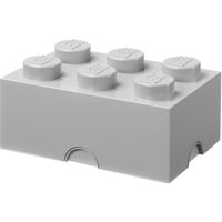 LEGO Storage Brick 6 , Aufbewahrungsbox grau