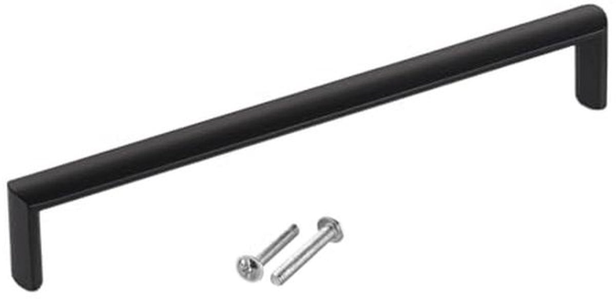 Meubelgreep Mat Zwart 160 mm Aluminium - Elegante Kastdeurgreep voor Keuken en Badkamer