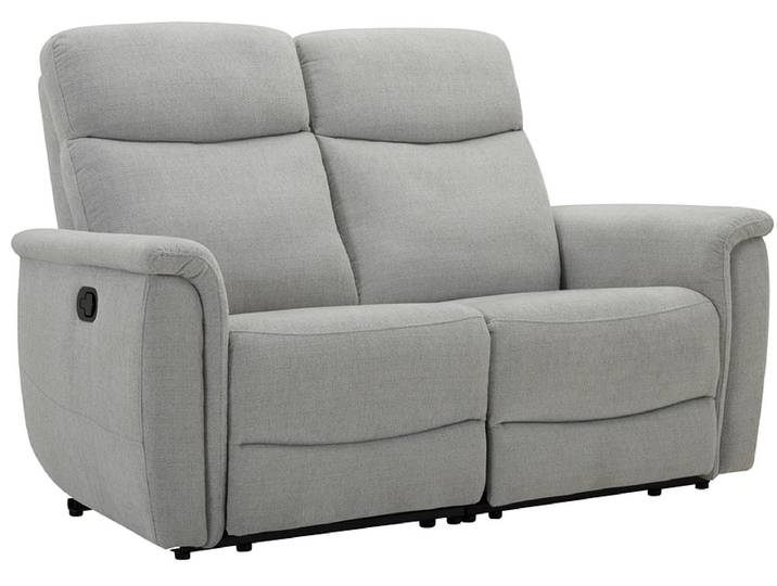 2er Sofa WONDER Stoff grau