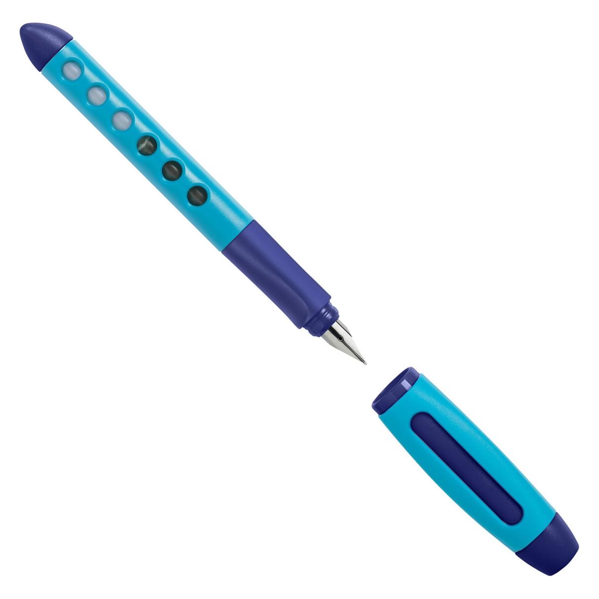 Faber-Castell Füllfederhalter Scribolino Medium (M), Blau Dunkelblau (1x) (149849)