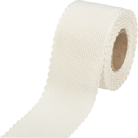 Aida-Stickband, natur, Breite: 5 cm, 5m-Rolle