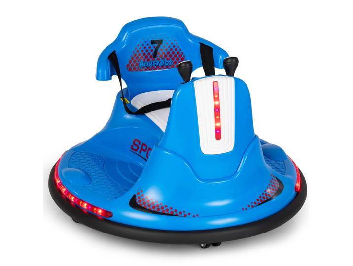 Kinderen Rijden Op Elektrische Botsauto 6V Batterij Aangedreven Botsauto met Dubbele Joysticks 360° Draaien Blauw