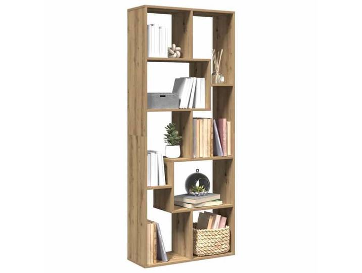 Étagère séparatrice de pièce chêne artisanal 67x25x161 5 cm 858083