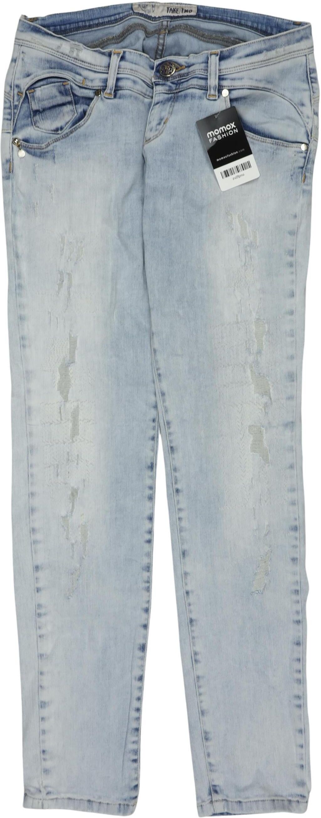 Take Two Damen Jeans, Hellblau, Gr. W26, Baumwolle / Synthetik / Elasthan - Second Hand