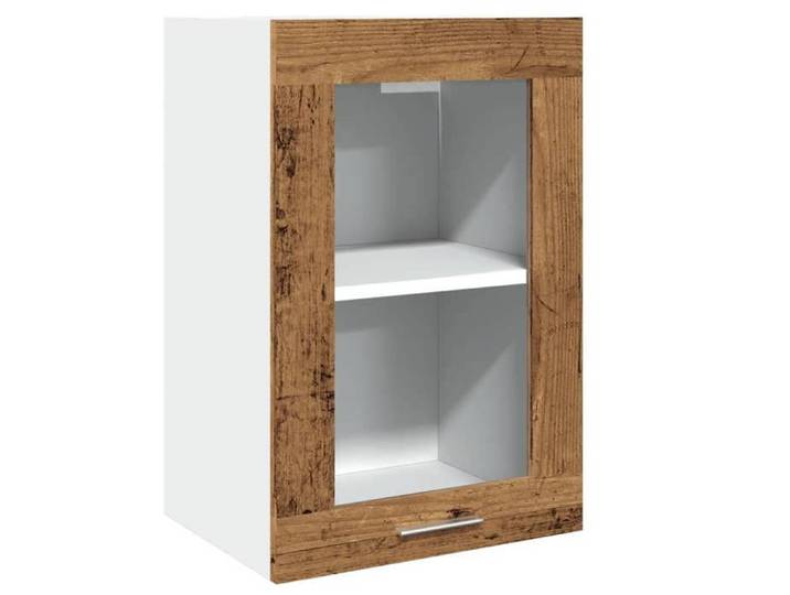 Meuble haut/Armoire en verre suspendue - VIDAXL - vieux bois 40x31x60 cm CC8813250