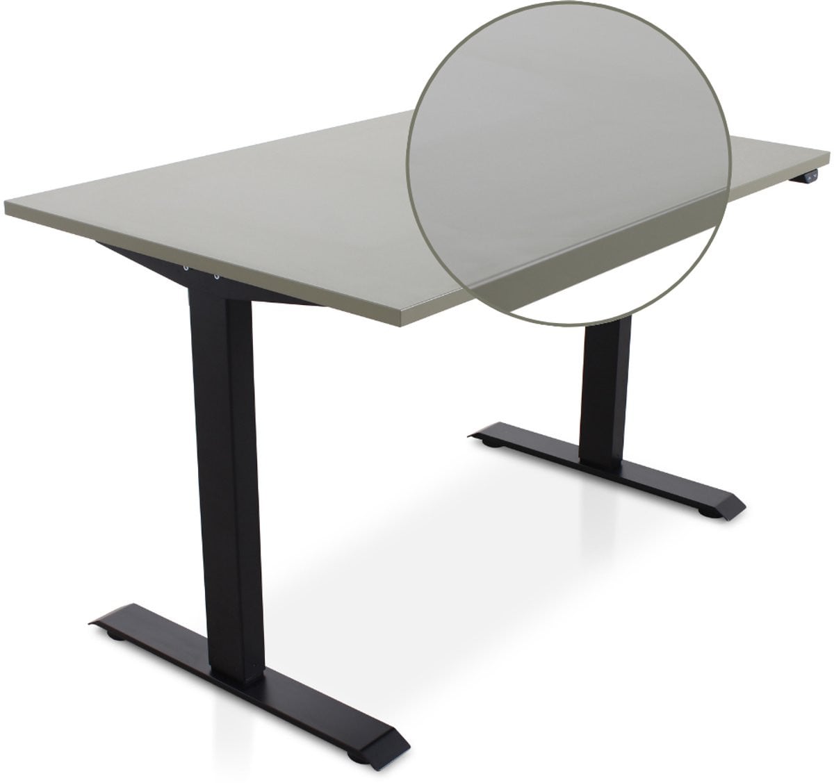 Lineaflex MRC EASY Zit-Sta Bureau – Elektrisch Verstelbaar – B/D: 140 x 80 cm – Forest Green met Zwart Frame