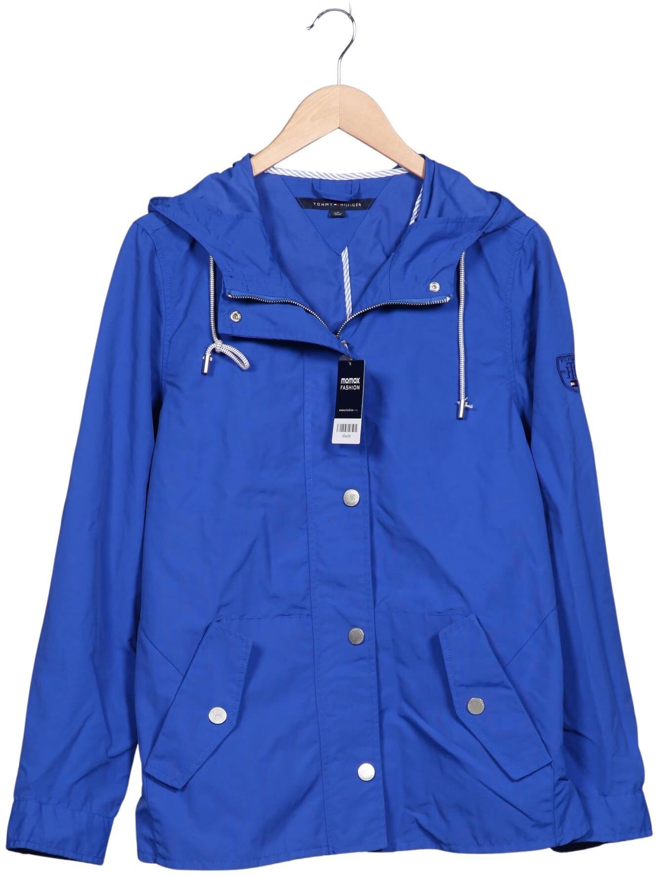 Tommy Hilfiger Damen Jacke, Blau, Gr. L, Synthetik - Second Hand