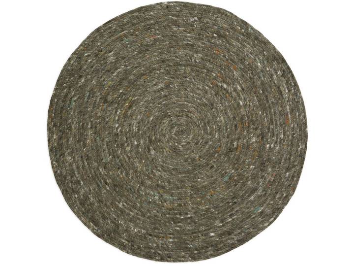 Teppich Juha olive Gefleckt/Meliert Stoff 110 x 110 cm