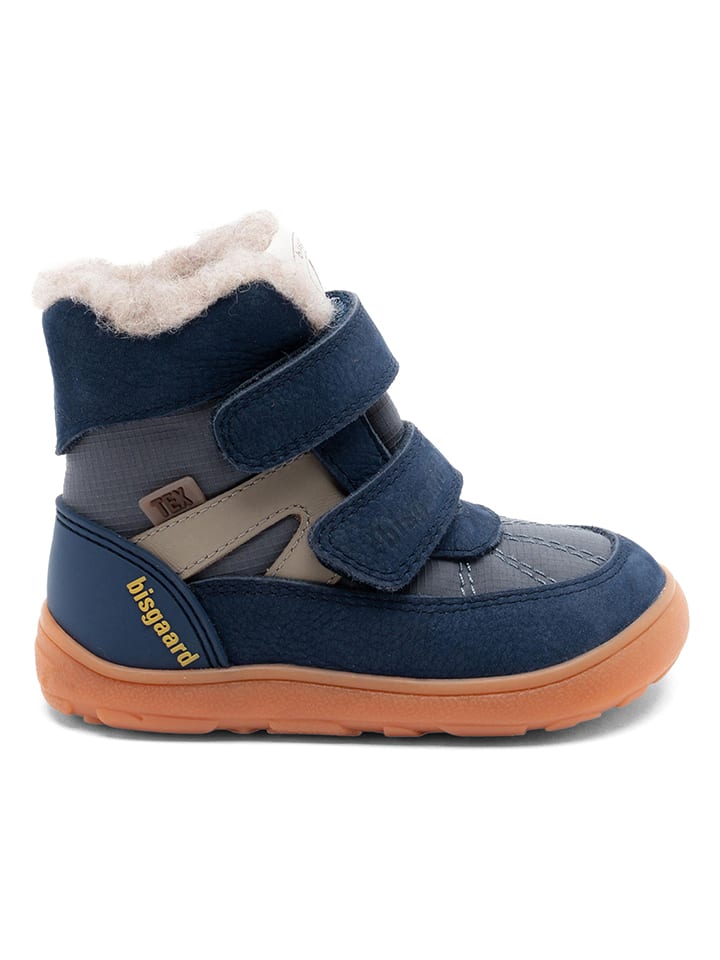 bisgaard Leder-Barfußschuhe "Rumle" in Dunkelblau - 30