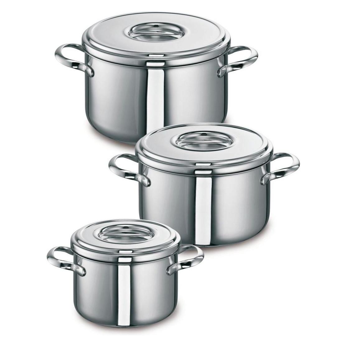 Schulte-Ufer SCHULTE UFER Kochtopfset ROMANA i 3-tlg Edelstahl Set511 (Set 511)