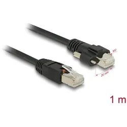 DELOCK Kabel Cat.6 RJ45-St > RJ45-St m. Schrauben SSTP 1.0m