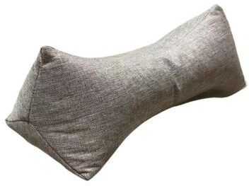 Uplifted Finds Natural Buckwheat Hull Cervical Pillow Triangular Neck Support For Traction Stretching And Fatigue Relief gray