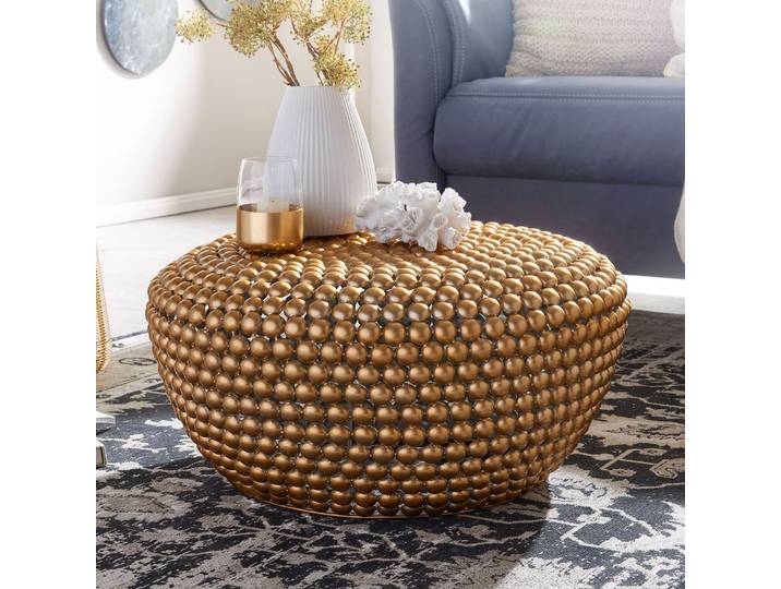 home24 Salontafel Dahmen 60 x 30cm goud/goud