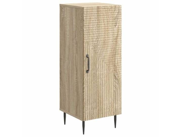 KGFHERENB Sideboard Sonoma-Eiche 33x34,5x89,5 cm Beistellschrank Holz Kompakter Beistellschrank aus Holzwerkstoff in Sonoma-Eiche für Wohnzimmer und Flur mit verstellbarem Einlegeboden.