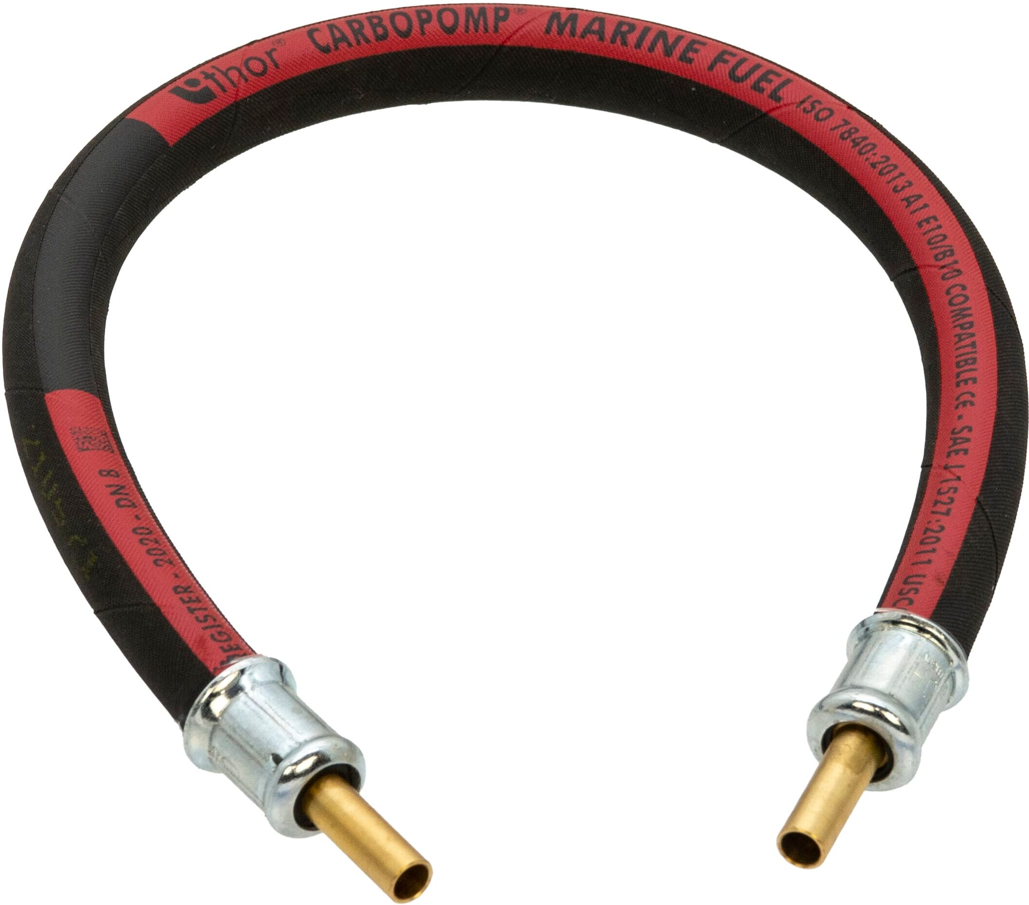Hamilton Gas Products Ltd 18 ISO 7840 Marine Fuel Hose with 1/4 Brass Standpipes