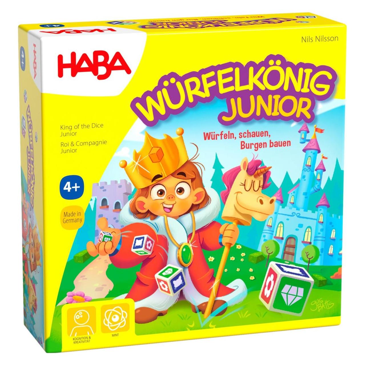 Magni HABA Brettspiel Würfelkönig Junior (Deutsch, 2 - 4 Spieler) (1307126001)