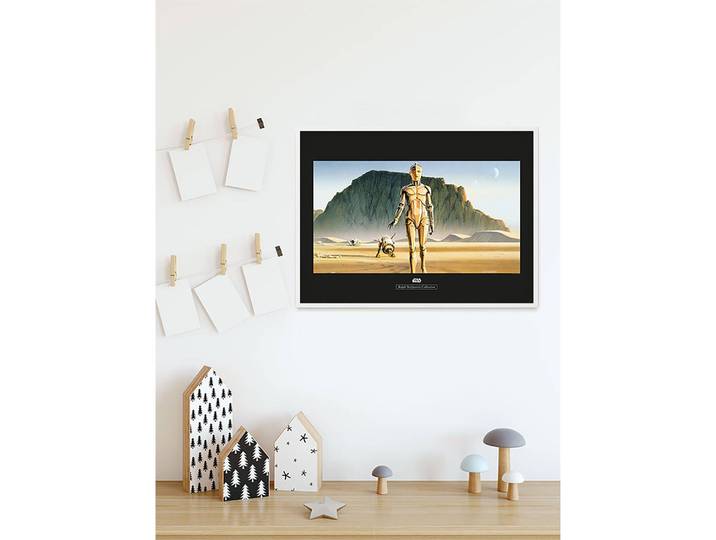 Wandbild Droids Fotopapier mit seidenmatter Oberfläche und hoher Lichtbeständigkeit Multicolor 70 x 50cm