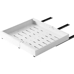 Home Nature Wohnkonzept Ausziehbare Schublade Küchenschrank Auszug Spülenschrank Organizer Schrankkorb Weiß 42 cm Verstellbar 32–52 cm