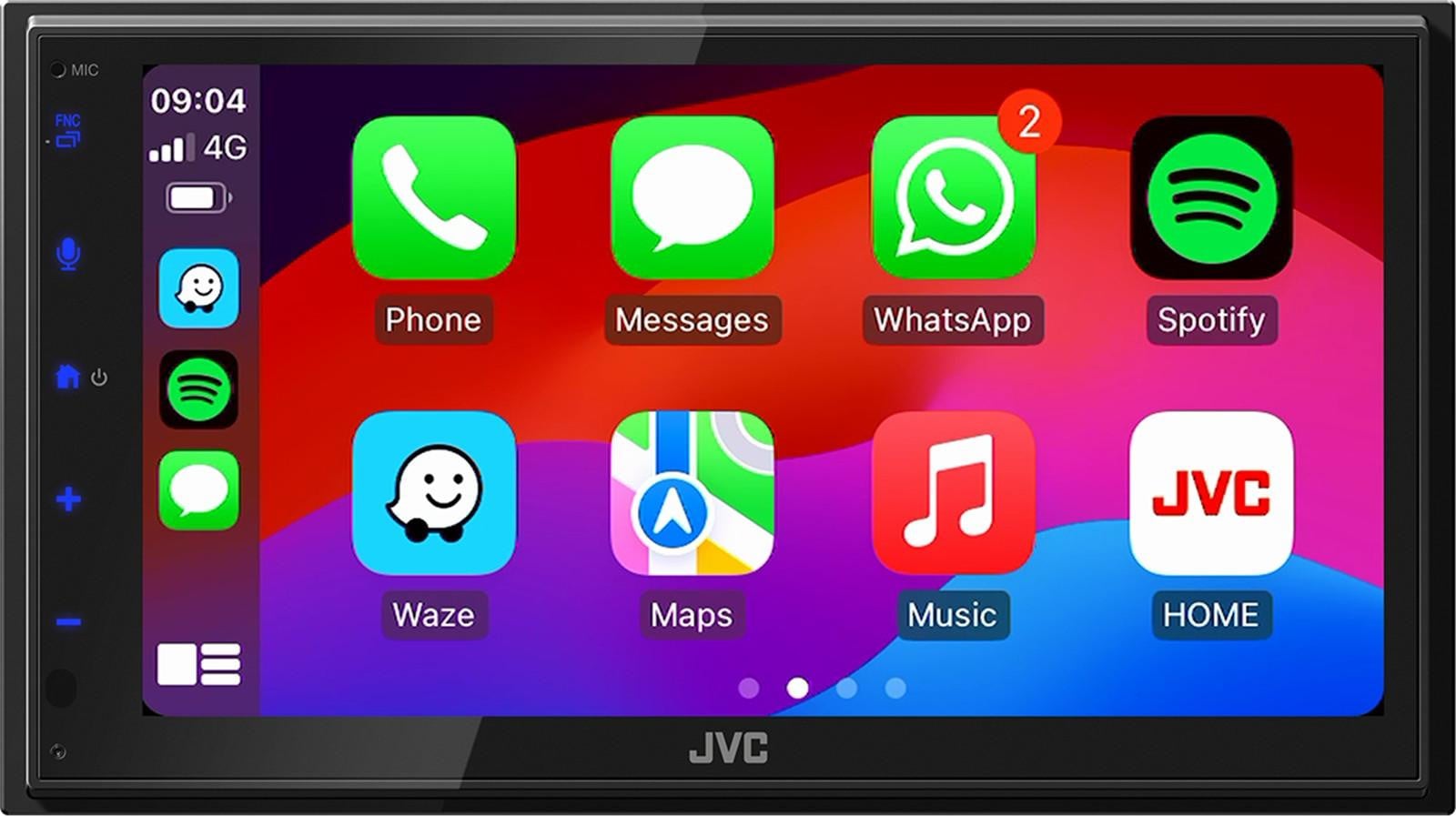 Jvc Kw-M695Dbt Bluetooth Koptelefoon - Zwart