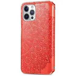 König Design Hülle Handy Schutz für Apple iPhone 12 Mini Case Flip Cover Tasche Etuis Rot Neu (Apple iPhone 12 mini), Smartphone Hülle, Rot