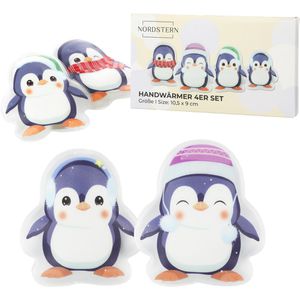 Nordstern Handwärmer Pinguin, 11 x 9 cm, zum Knicken, wiederverwendbar, 4 Stück