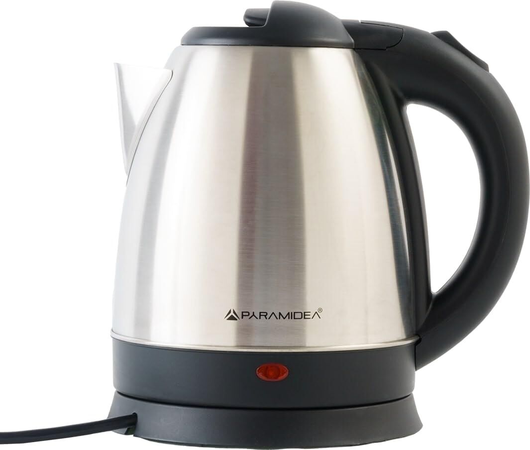 pyramidea Be1350 Bollitore Elettrico Capacità 1,7 Litri Potenza 1500 Watt Spegnimento Automatico Colore Acciaio - Be1350