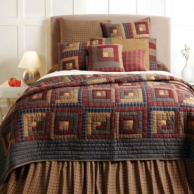 Vhc Brands Millsboro Patchwork Quilt Multi Warm, Queen, Multi Warm