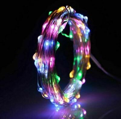 Uplift Essentials Fairy Light String LED Copper Wire Battery Powered Decorative Light 20m200led rgb