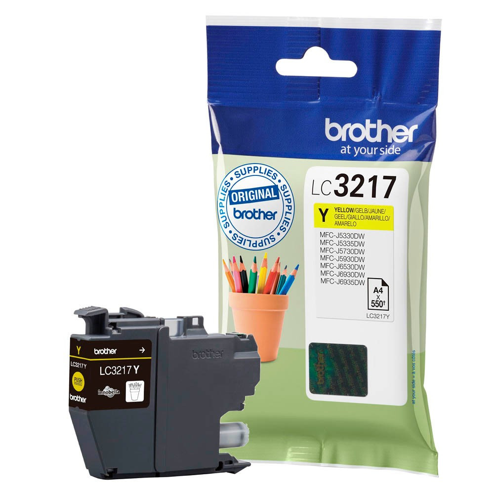 Brother LC3217Y originele inktpatroon geel