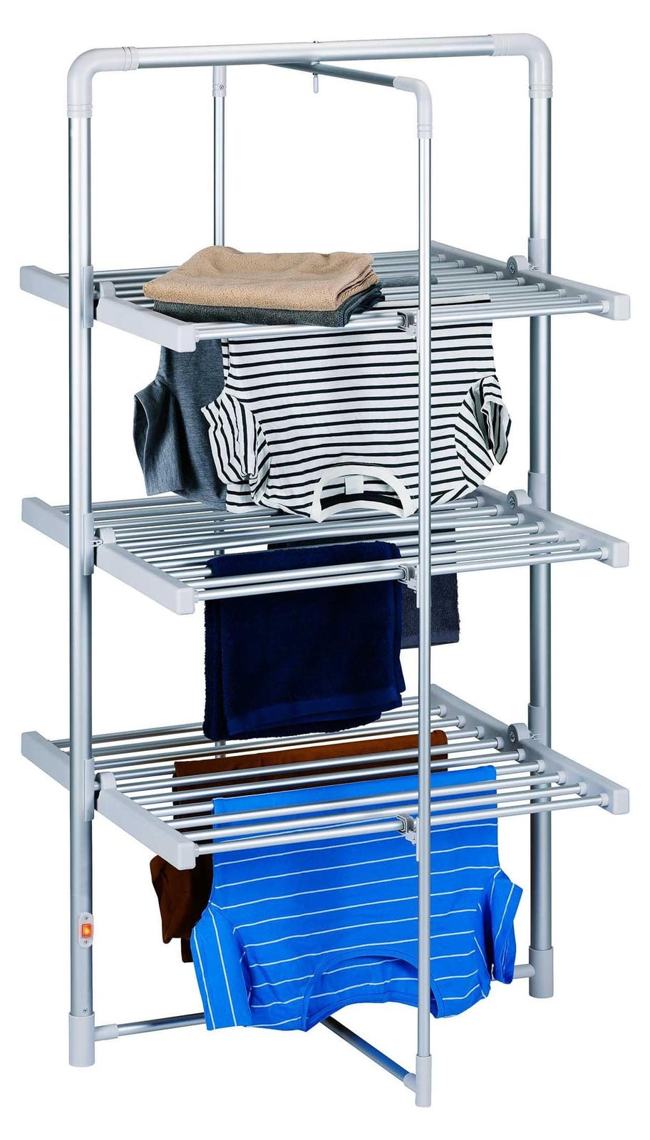 Dirt Devil Elektrisch Droogrek met Verwarming - Aluminium Droogtoren 230W - 21m Droogruimte - B/D/H: 73 x 144 x 68 cm