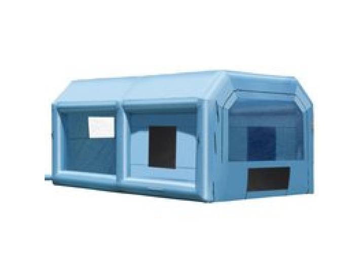 VEVOR Cabine de Peinture Gonflable 6,4x4,1x3 m, Tente Peinture Gonflable Automobile avec Souffleur Puissant de 1100 W et Système de Filtration, Station de Travail pour Pose de Peinture Atelier Garage