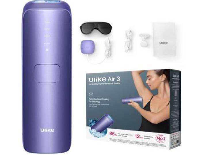 Ulike - Epilateur Lumière Pulsée Air 3 Sapphire Ice Cooling Ipl Purple