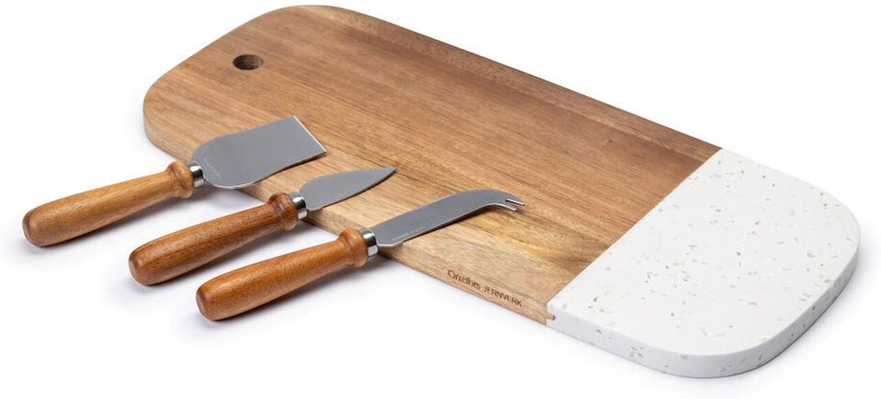Orrefors Jernverk 411264 Ostebakke Med Knivsæt, 3-Pak Natur One Size