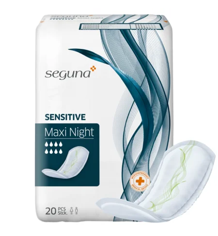 Seguna Sensitive Maxi Night - 8 paquets de 20 protections