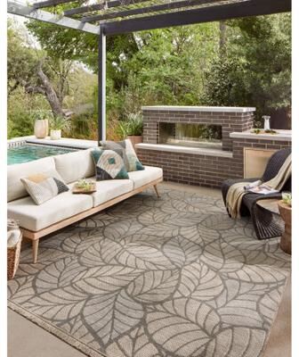 Alexander Home Dana Indoor / Outdoor Tropical Area Rug