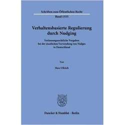 Ullrich:Verhaltensbasierte Regulierung, Fachbücher von Max Ullrich