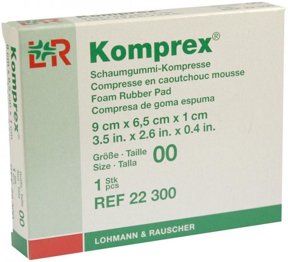 Komprex Schaumgummi Kompr. Größe 00 oval
