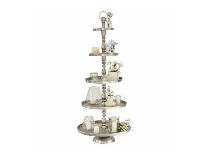Mirabeau Etagere Etagere Magonie antiksilber, Aluminiumguss