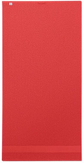 Serviette de toilette personnalisé en coton bio PERRY rouge
