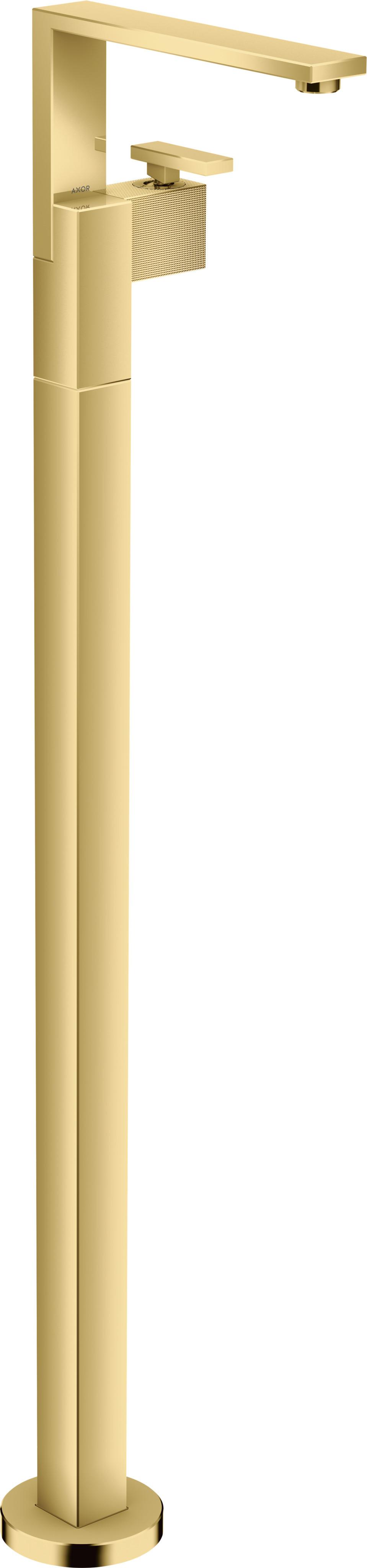 hansgrohe Waschtisch-Einhebelmischer Axor Edge A 235mm, boden, Dia.Schl, pol. gol opt