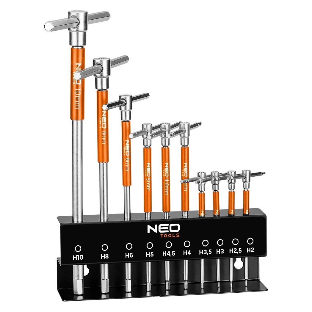 Neo Schraubenschlüssel mit Splint. Satz von 10 in Stand 2 - 10 mm (09-509)