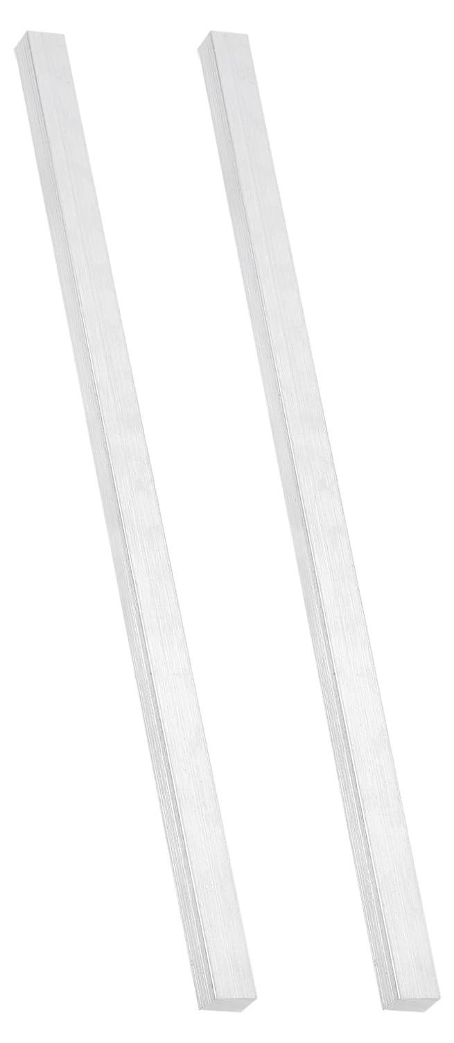 Dripio Aluminium platstaaf 8x10x203 mm, 2 stuks, 6061 T6511